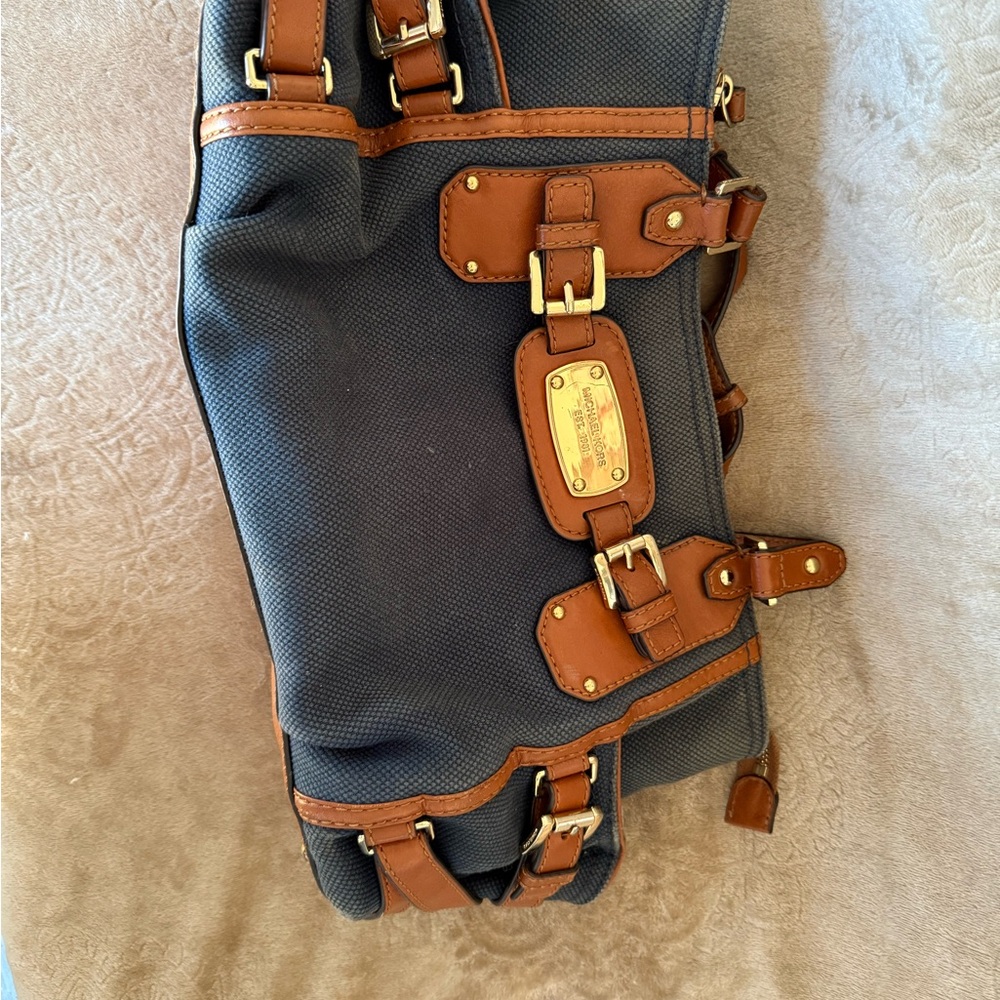 Stylish Michael Kors Brown and Denim Bag